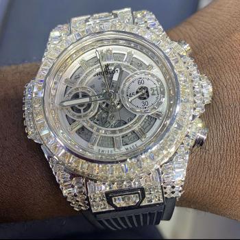 Diamond Rubber wrist watch