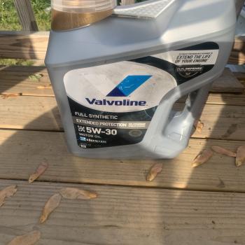 Valvaline synthetic oil 