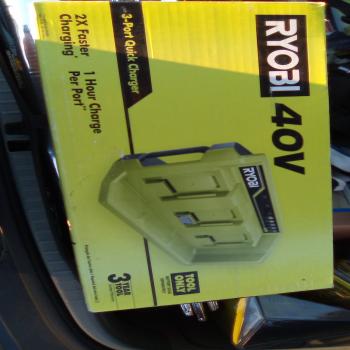 Ryobi charger, battery and power inverters