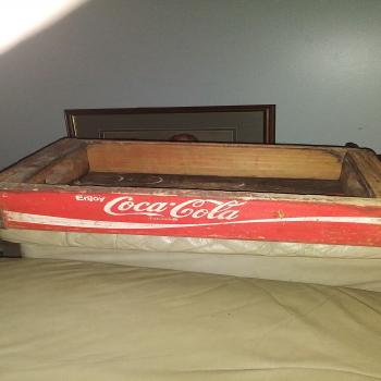 Old wooden Coca-Cola crate