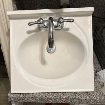 Gently Used Bathroom Sink 