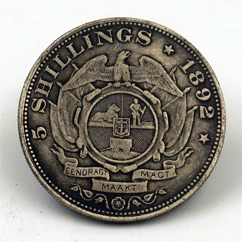 1892 Single Shaft 5Shillings ZAR COINS