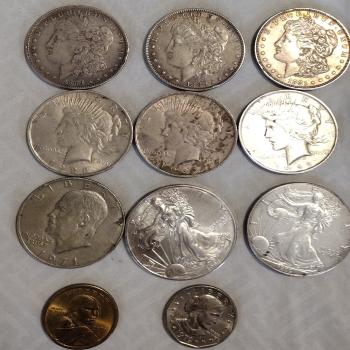 Coins collectible from 1921 to 1999 Lot of 11