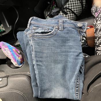 silver woman jeans 