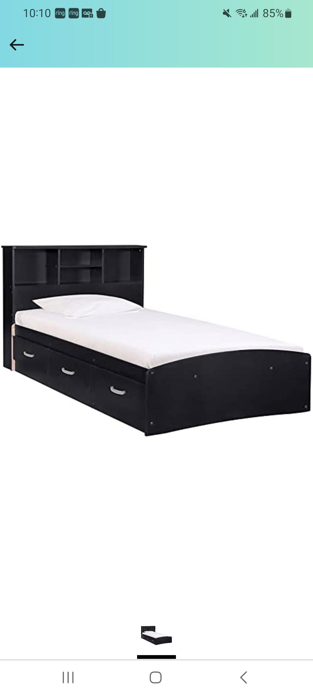 New TWIN Bed with Drawers