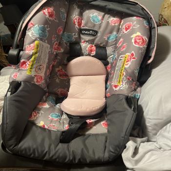 infant girl car seat