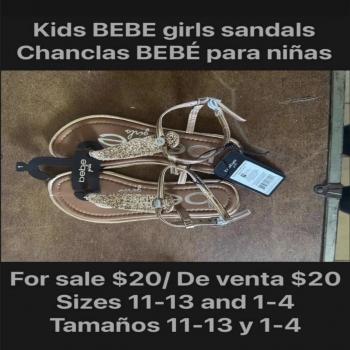 Bebe girl sandals 