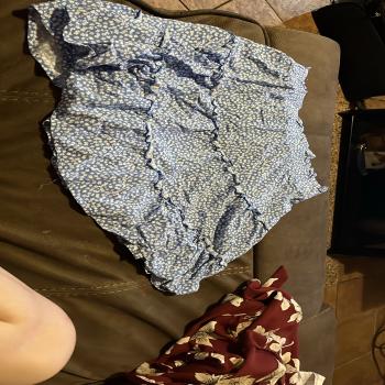 blue skirt 