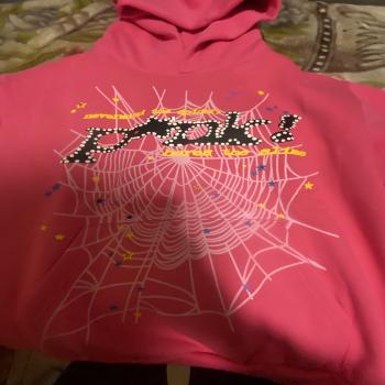 spider hoodie (pink)