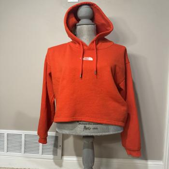 north face cropped hoodie 