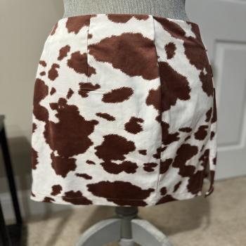 cow print skirt 