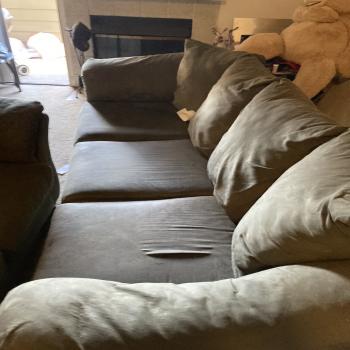 Ashly couch and loveseat!! 