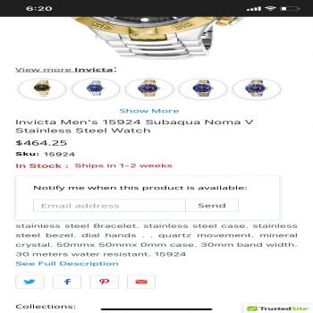 Invicta watch 