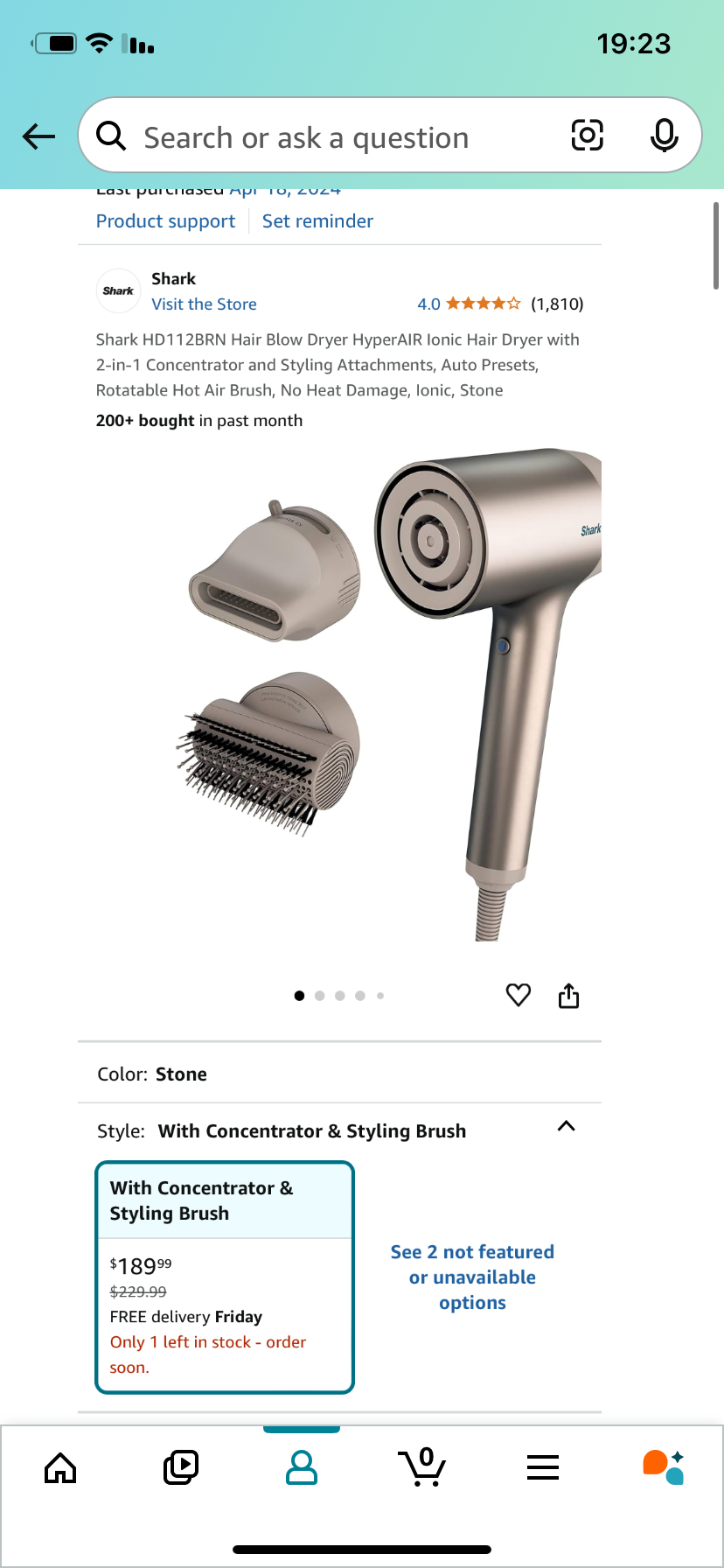 Shark hair blow dryer