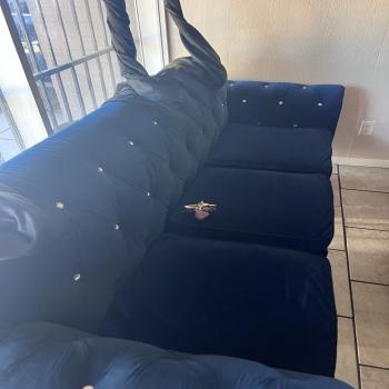 blue rhinestone couches 