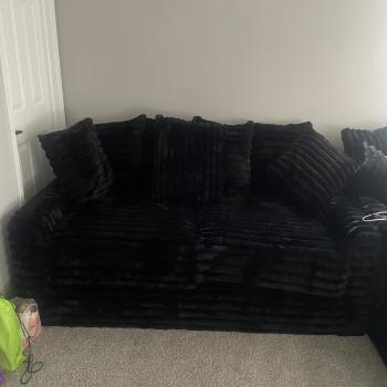 Extra Lrg Plush sofa and Chair