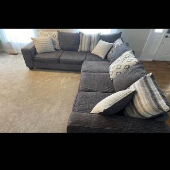 Blue sectional sofa