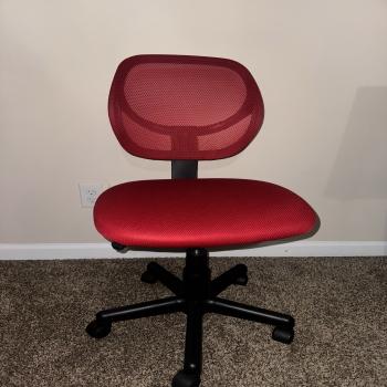 Red Rolling Desk Chair