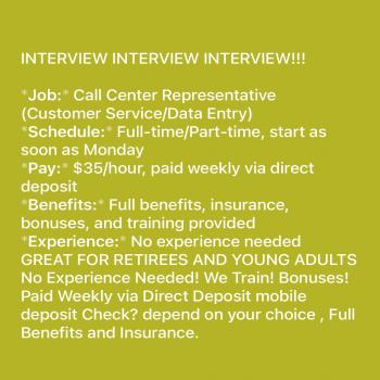 Job for Customers service rep