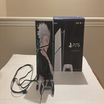 PS5 with jujutsu kaisen skin