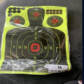 Fluorescent Bullseye target