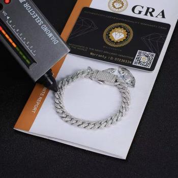 silver Cuban link bracelet 