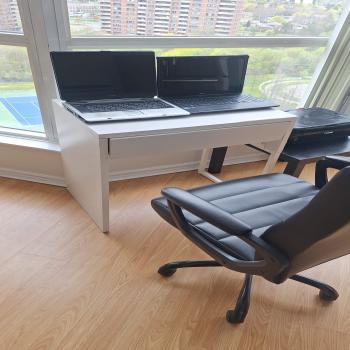 computer table with chair