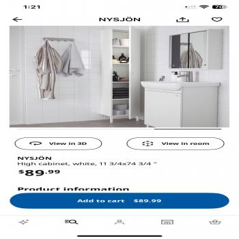 IKEA bathroom cabinet