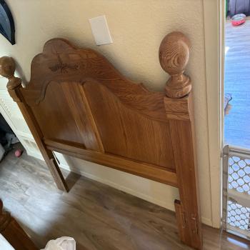 5pc oak Bed Set