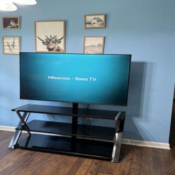 Hisense 58” 4k tv with stand 