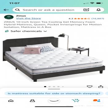 Full Size Bed Frame + Mattress