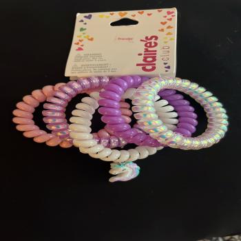 Claire’s club bracelets 