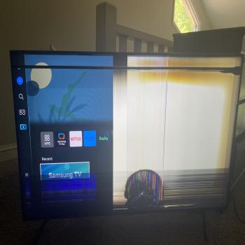 3 TVs with cracked screens