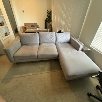 L shaped 2 piece couch
