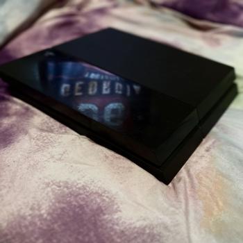 ps4 with red controller