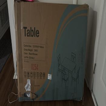 Dining room table and chairs