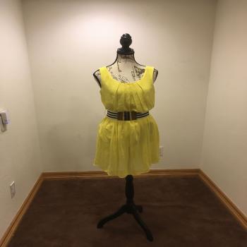 Yellow Sleeveless Dress 