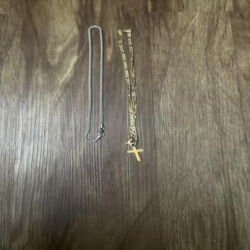 gold and silver rope chain 