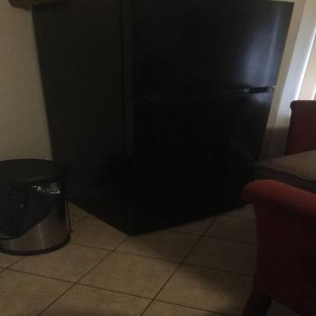 Black refrigerator