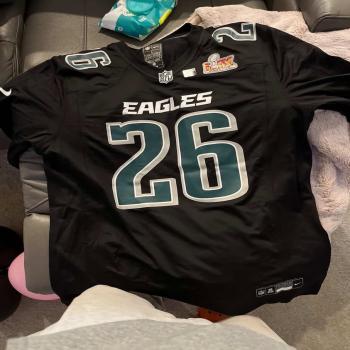autographed eagles jersey